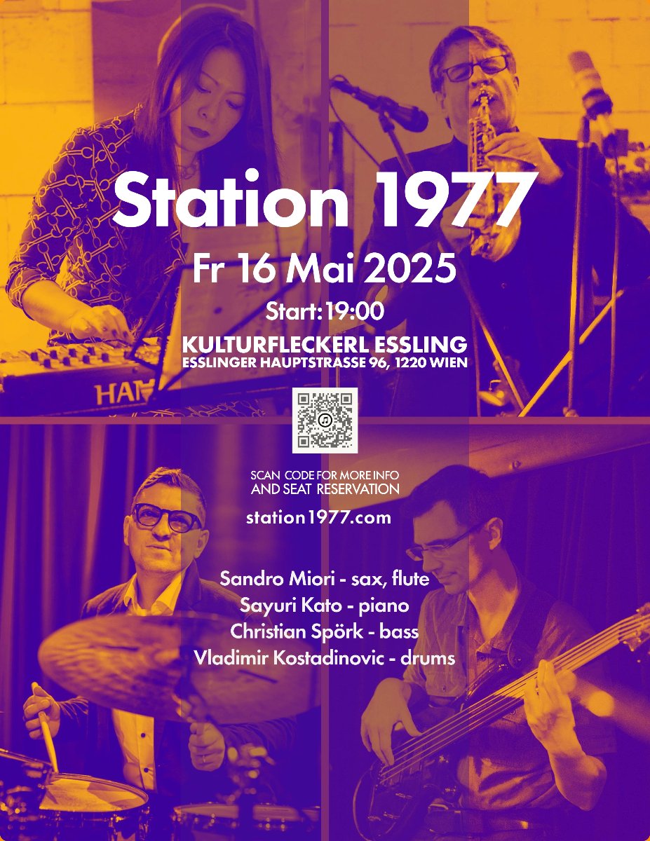 Fr 16. Mai 2025 19:00 –Station 1977 (Eintritt 15€)